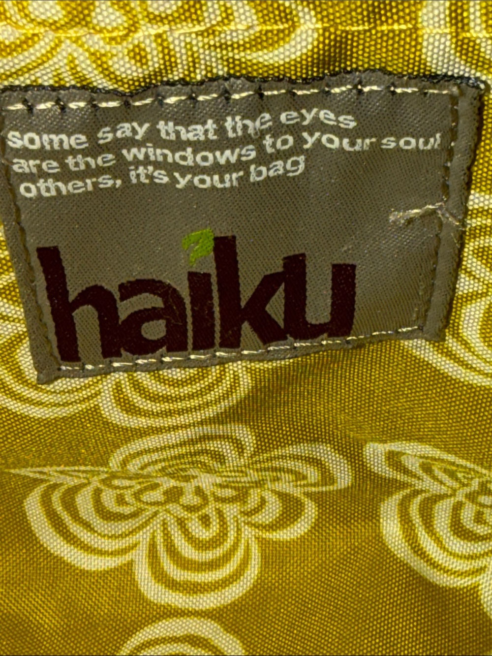 Haiku Yellow & Orange Floral Crescent Shoulder Bag - Picture 12 of 14